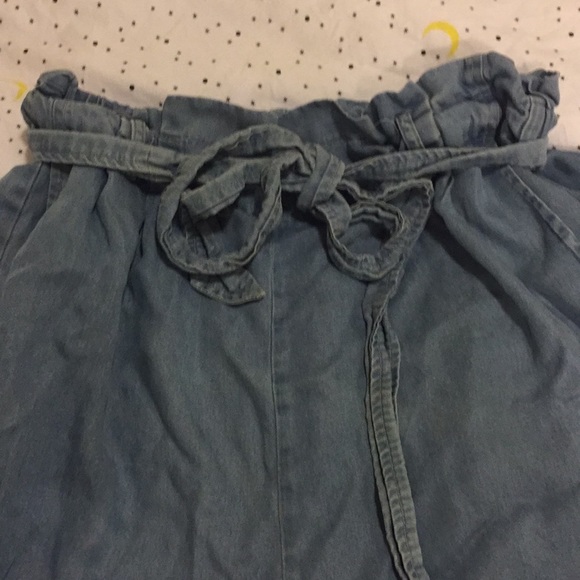 Chambray wide leg pants - Picture 2 of 3